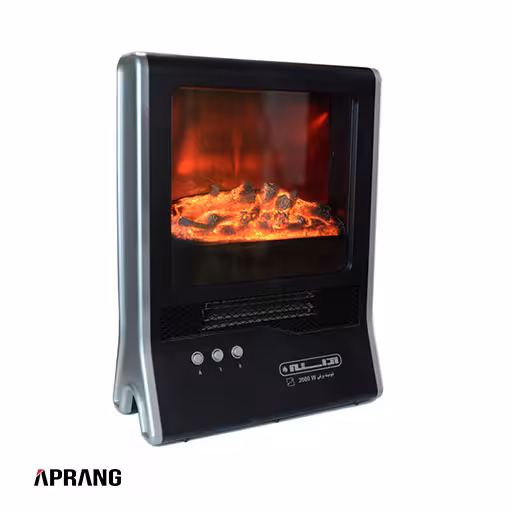 شومینه برقی آراسته مدل EFPA2000W - مشکی