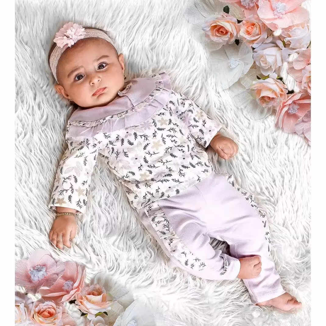 بلوز شلوار  خالص پنبه نوزادی