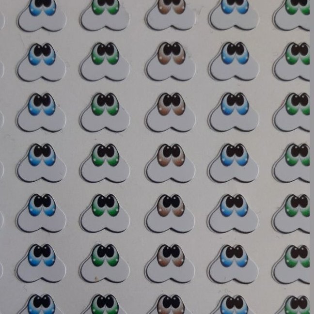 چشم رزینی چسبیده یک سانتی 10عدد