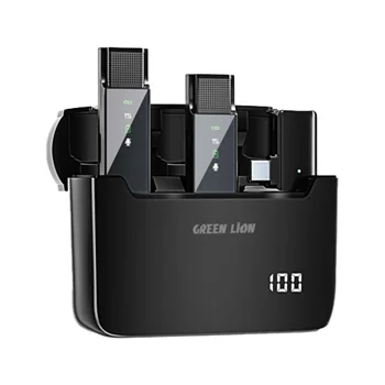 میکروفون یقهای گرین لاین مدل GN2IN1DDMTCBK • رابط Type-C