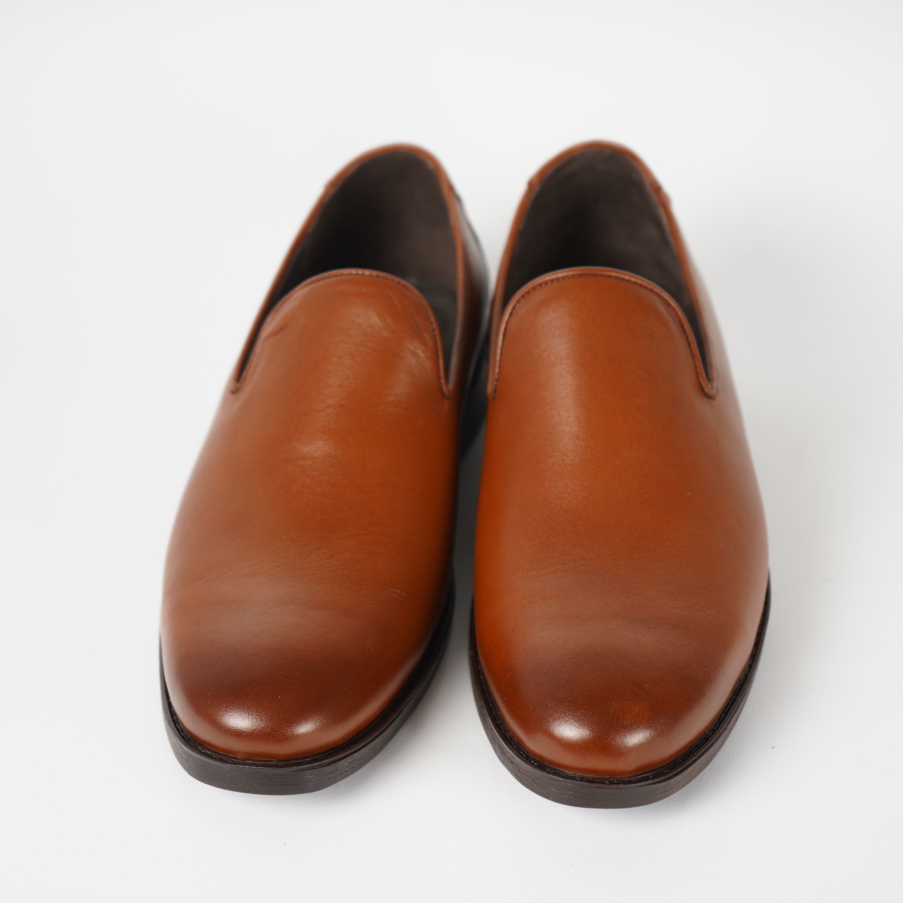 کفش مدل کورنو چرم طبیعی عسلی سایزبندی 40 تا 44