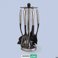 ست کفگیر ملاقه استیل یونیک مدل 1155