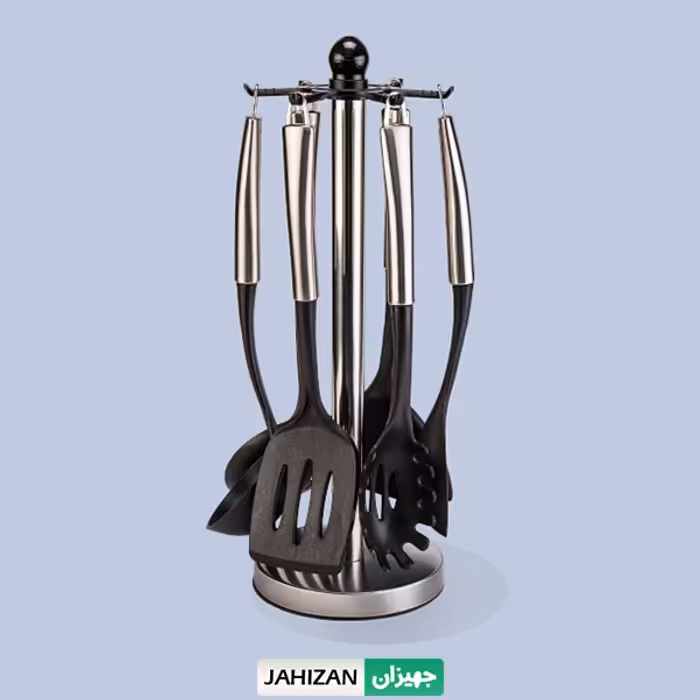 ست کفگیر ملاقه استیل یونیک مدل 1155