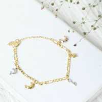 دستبند کد6976طرح طلا. آبکاری طلا. رنگ ثابت. ضدحساسیت 