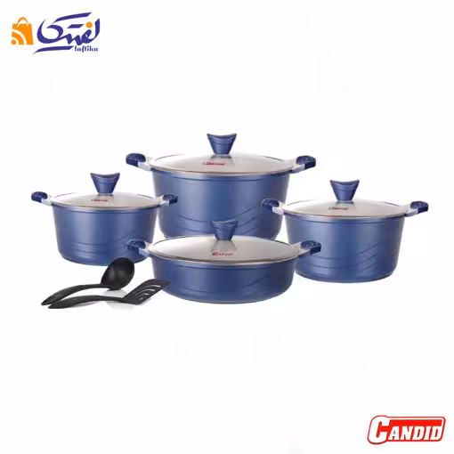سرویس قابلمه اوشن سرمه ای کاندید گرانیتی 10 پارچه