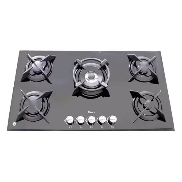 اجاق گاز صفحه ای بیمکث 5 شعله مدل MG 0058 مشکی