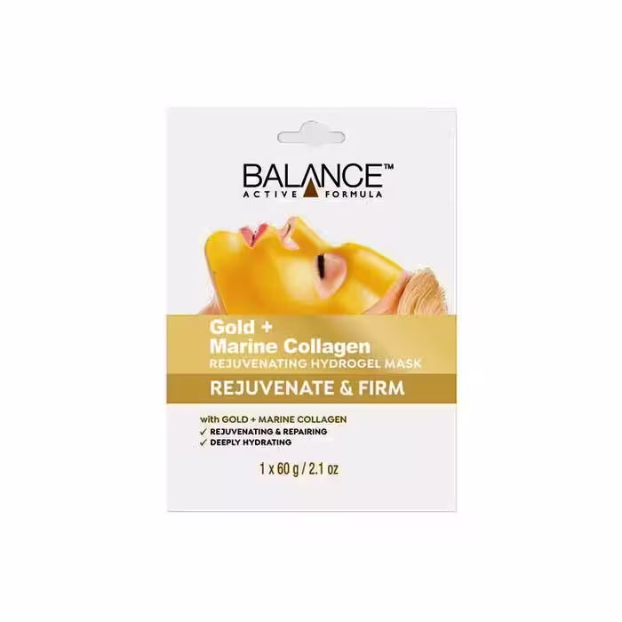 ماسک صورت ورقه‌ای مدل Gold Marine Collagen بالانس 60 گرم