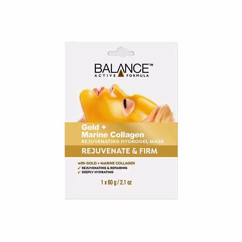ماسک صورت ورقه‌ای مدل Gold Marine Collagen بالانس 60 گرم