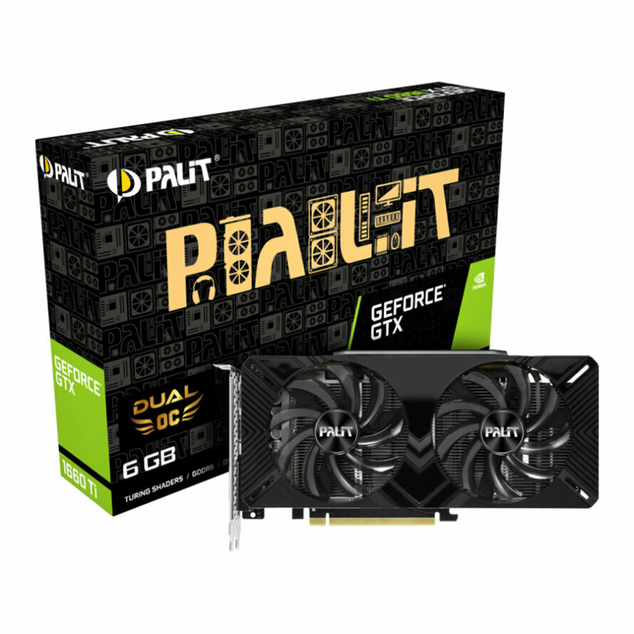 کارت گرافیک پلیت  GTX 1660 Ti Dual OC 6GB