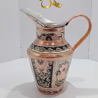 پارچ مسی نقره کوب 