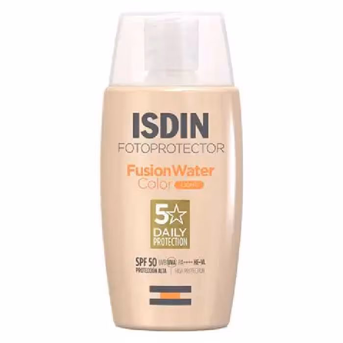 ضد آفتاب ایزدین مدل فیوژن واتر رنگی لایت ISDIN fotoprotector fusion water light