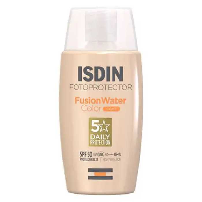ضد آفتاب ایزدین مدل فیوژن واتر رنگی لایت ISDIN fotoprotector fusion water light