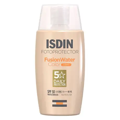 ضد آفتاب ایزدین مدل فیوژن واتر رنگی لایت ISDIN fotoprotector fusion water light