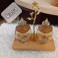 کندی پاسماوری دوتایی گل برنجی