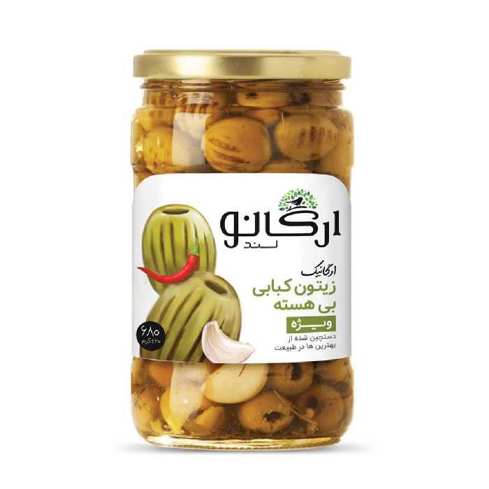 زیتون گریل (کبابی) شیشه470گرم ارگانو