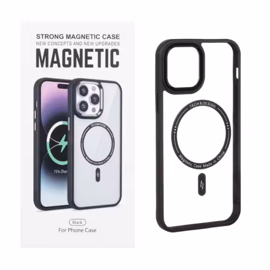 قاب گوشی اورجینال شفاف Magnetic متال برای iPhone 12 Pro / 12