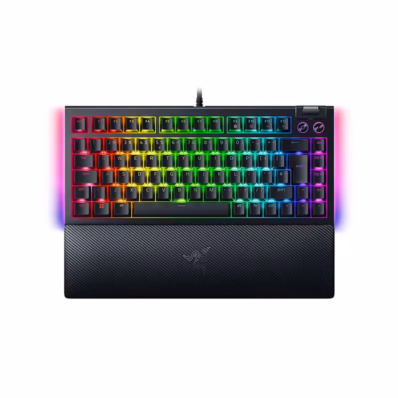 کیبورد مخصوص بازی ریزر مدل RAZER BLACKWIDOW V4 75% - کالاوما