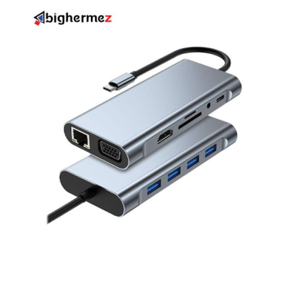 هاب 11 پورت USB30 TYPE-C پی نت مدل T-1101