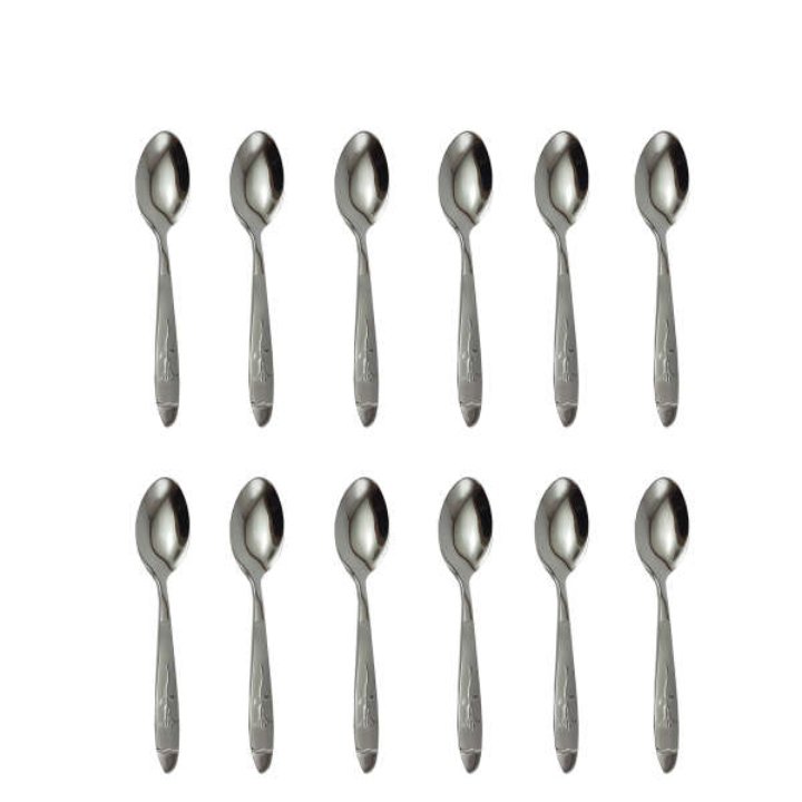 قاشق چایی خوری 6 عددی  گل میخک 