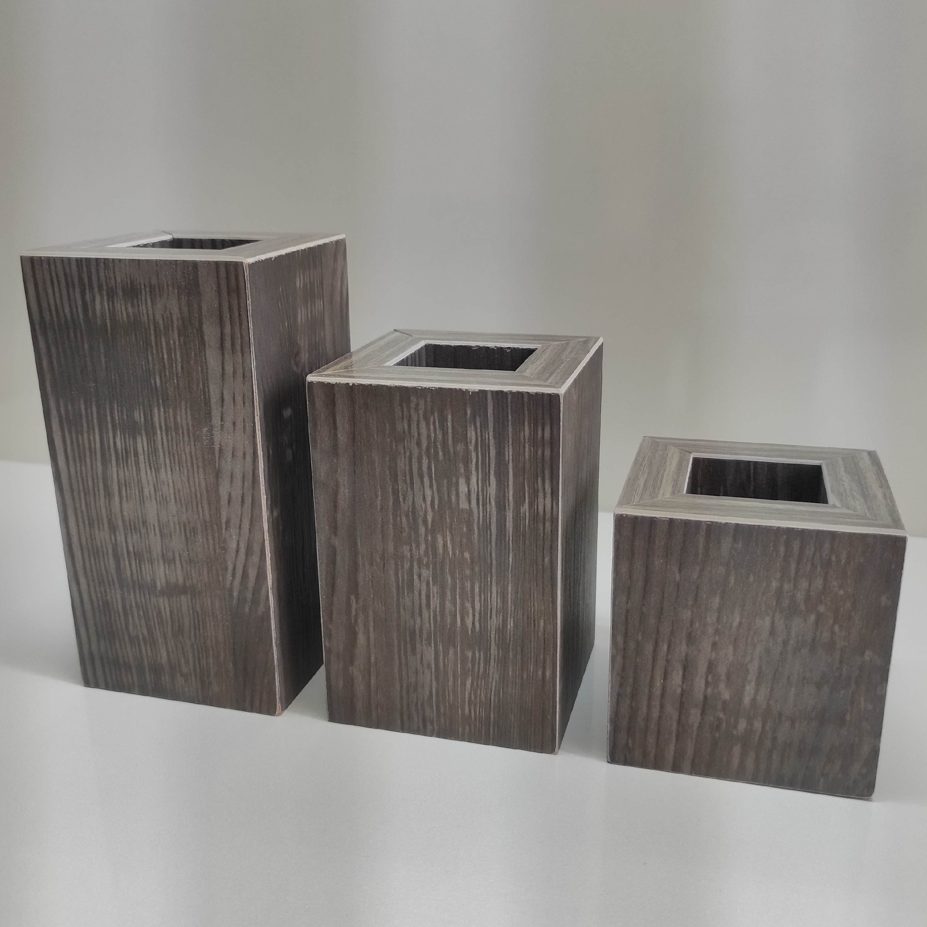 گلدان سه تایی تزئینی قره آغاج از جنس ام دی اف 