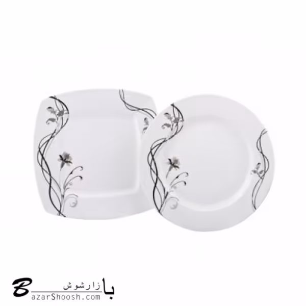 سرویس چینی غذاخوری 54پارچه تقدیس طرح ایزابل 6نفره گرد
