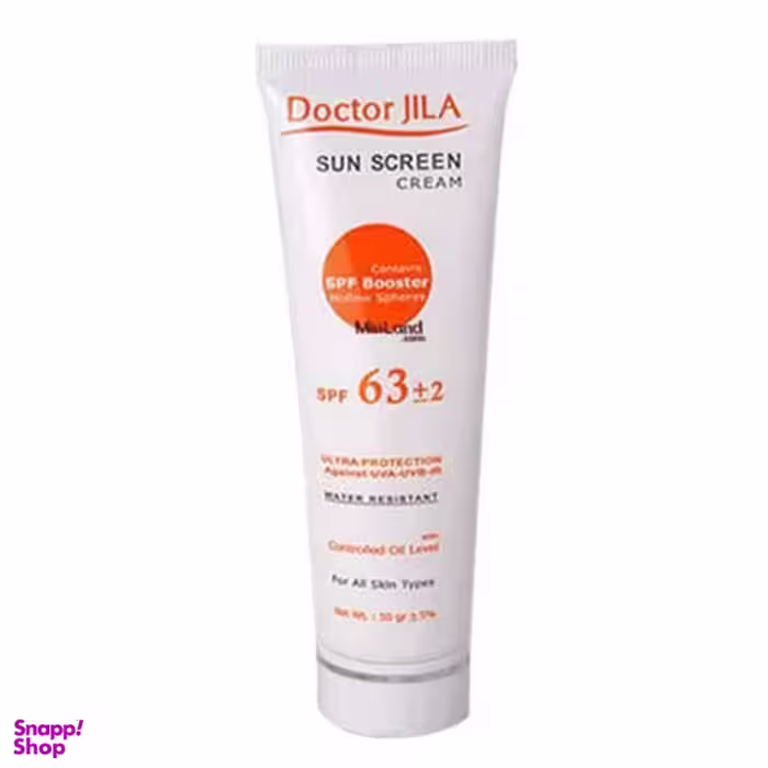 کرم ضد آفتاب دکتر ژیلا (Doctor Jila) با SPF 63 بدون رنگ