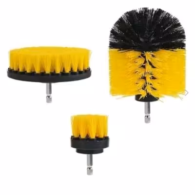 مجموعه 3عددی فرچه سر دریلی نظافت حرفه ای