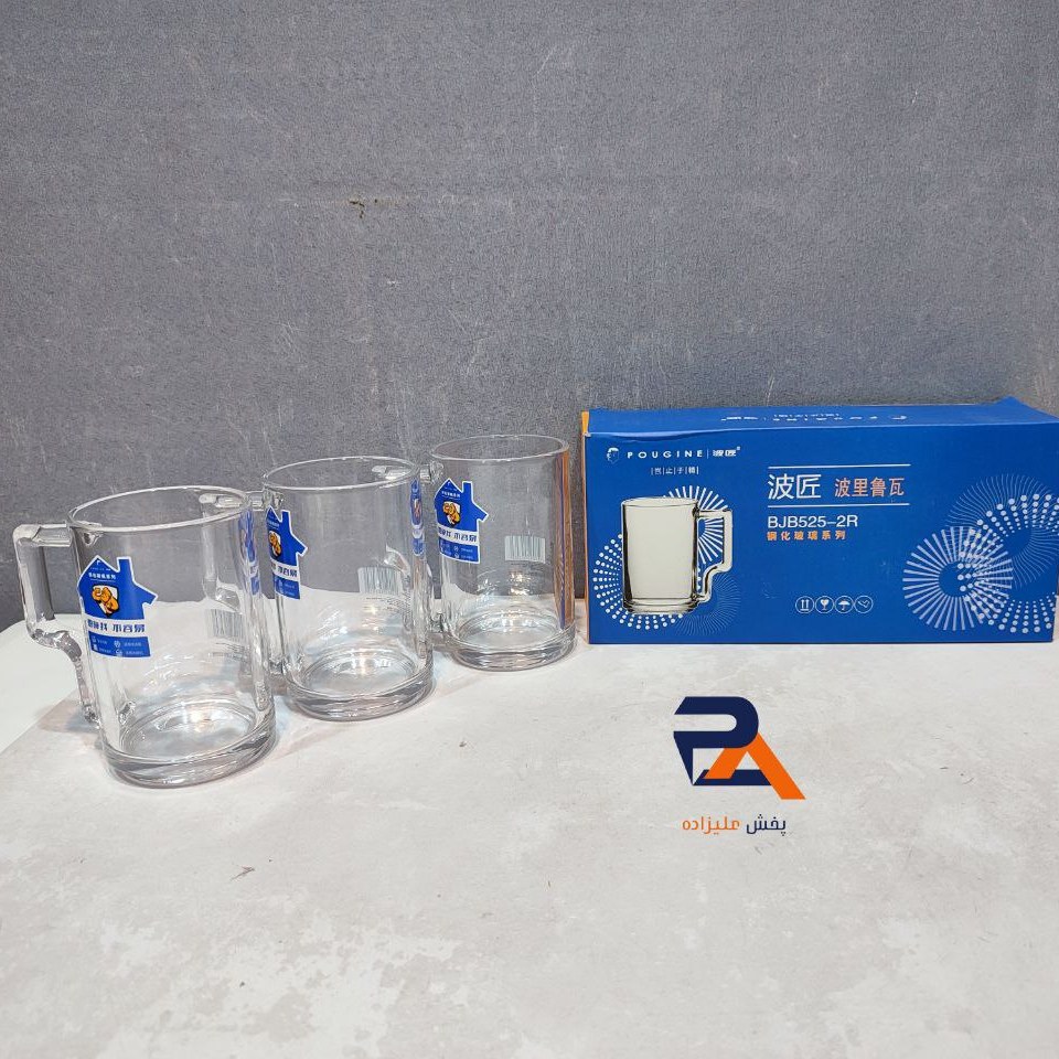 لیوان چای خوری پوپ بشکه ای برند بلینک مکس کد 525 گنجایش 505 سی سی جعبه سه عددی 