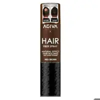 اسپری پرپشت کننده موی آگیوا Agiva Fiber Spray رنگ قهوه ای 150 میل