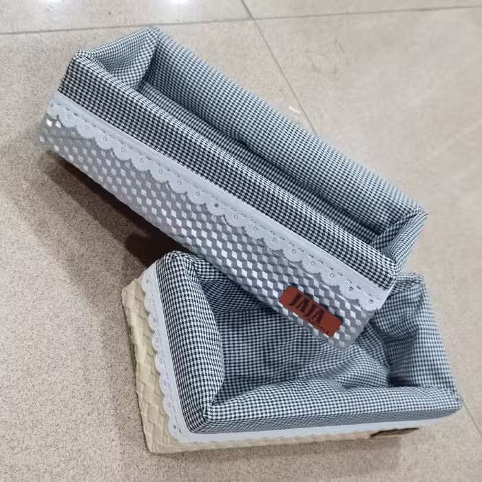 جا قاشقی طرح پارچه ای  مدل مستطیلی
