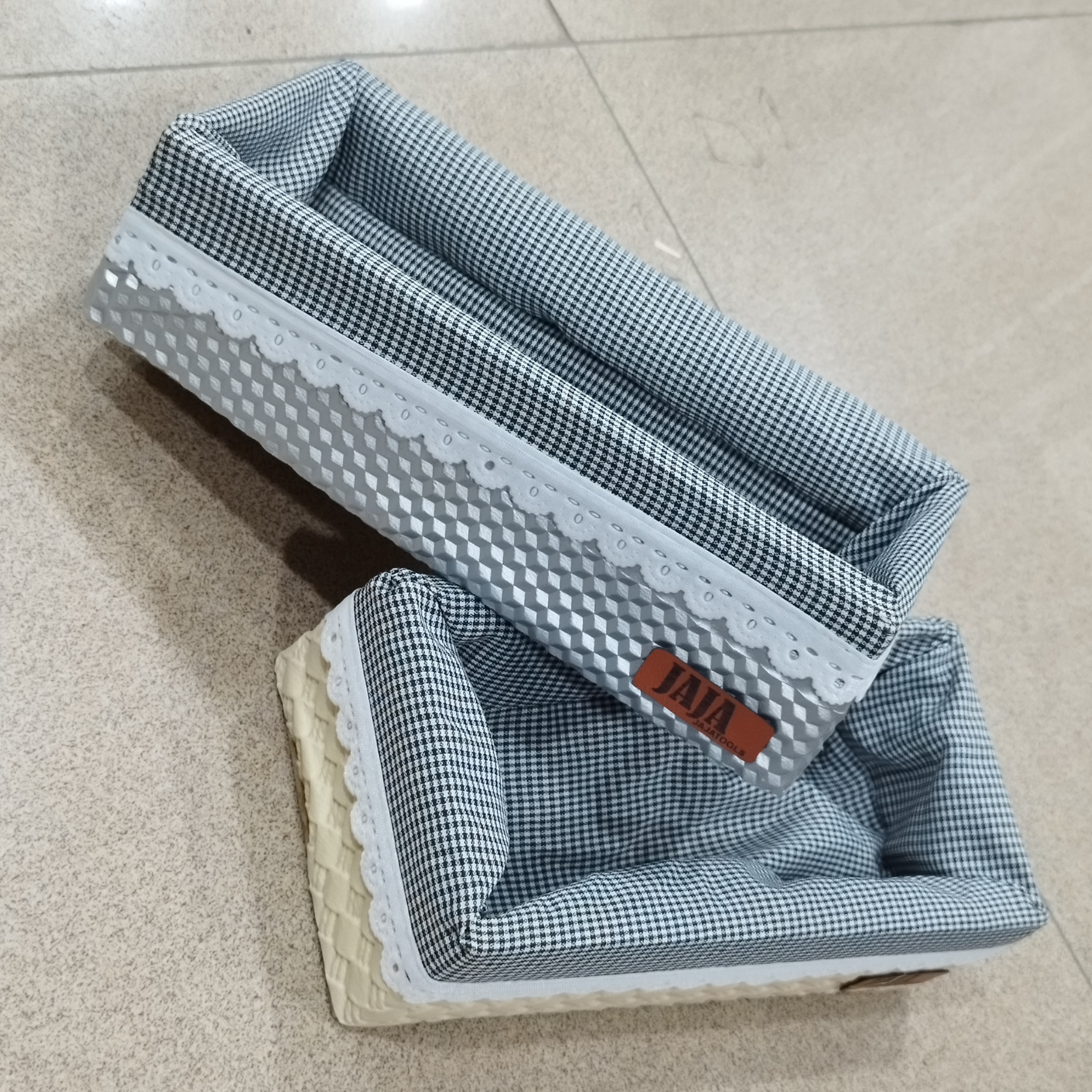 جا قاشقی طرح پارچه ای  مدل مستطیلی