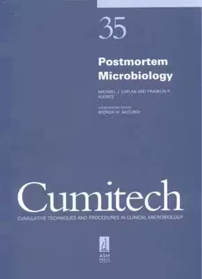 [PDF] دانلود کتاب Cumitech 35 - Postmortem Microbiology, 2001