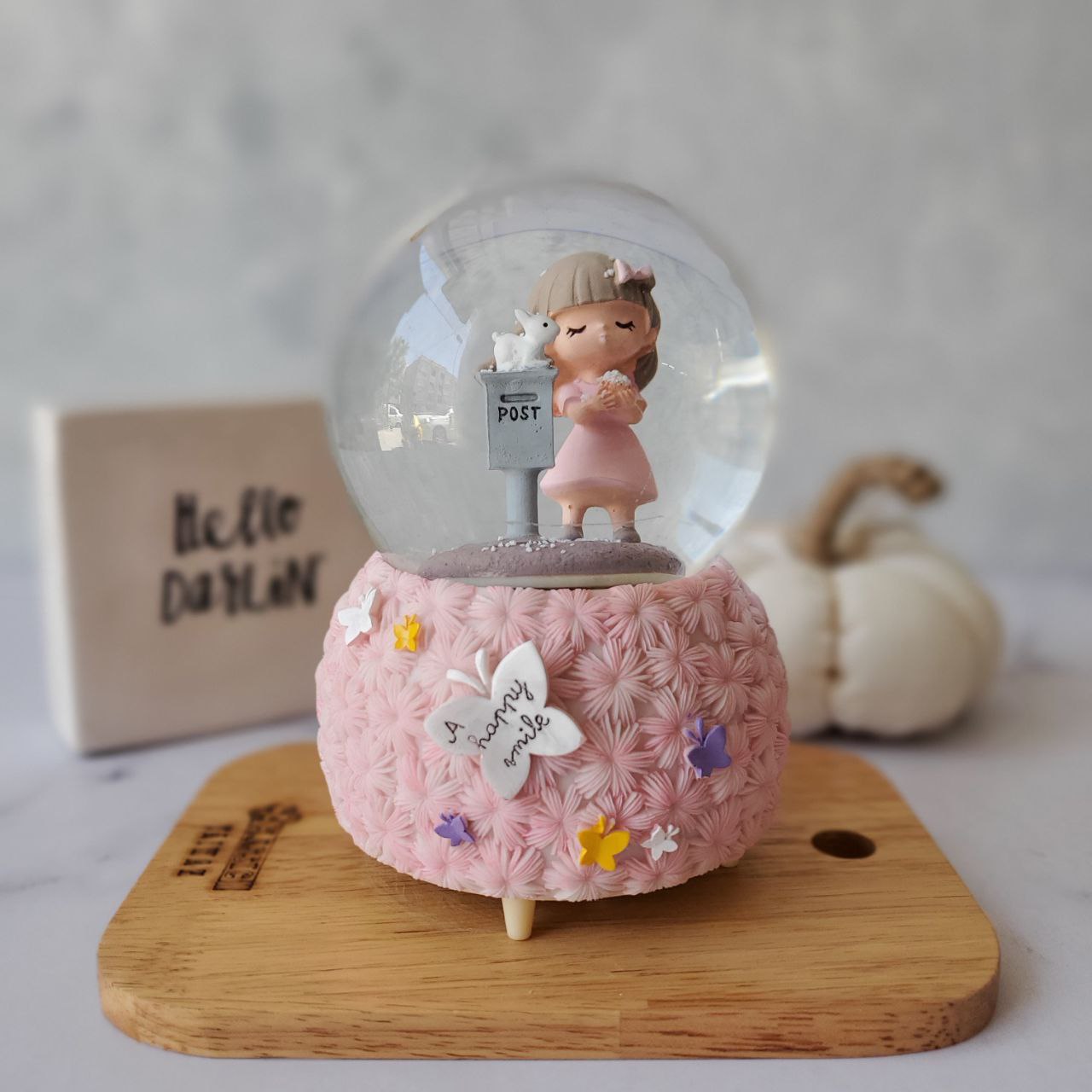 گوی کوکی موزیکال پایه گل دار دختر پسر