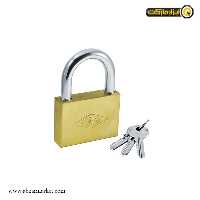 قفل آویز گیرا برنجی 60 تخت مدل 005