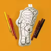 عروسک پارچه ای ببر غران محصول موسسه آتمان