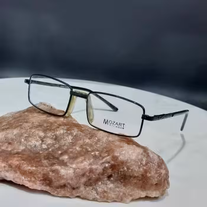 عینک فریم طبی مردانه برند موزارت عینک فلزی مردانه پد بینی یه تیکه