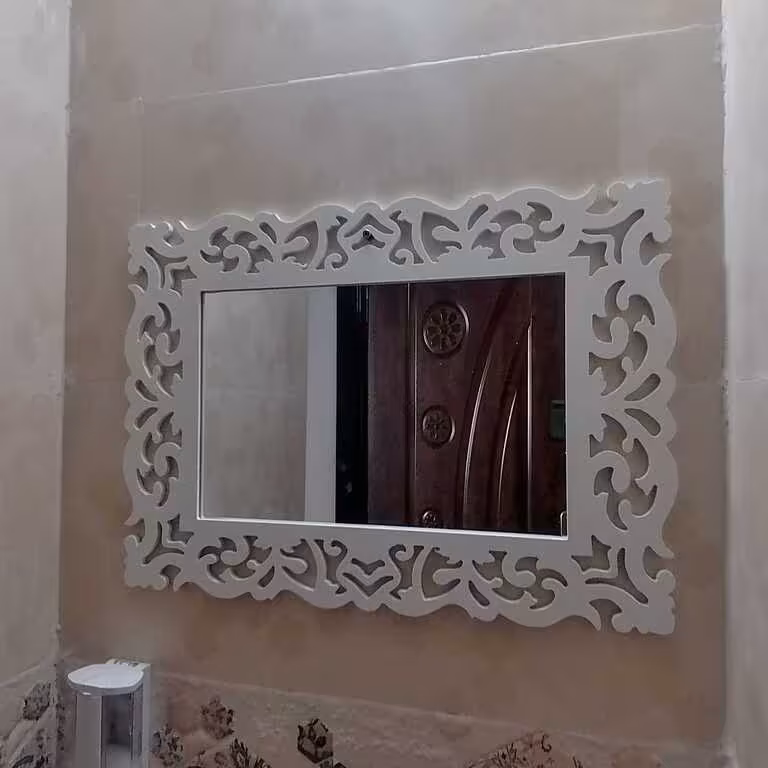 آینه کنسول پی وی سی طرح شمشاد
