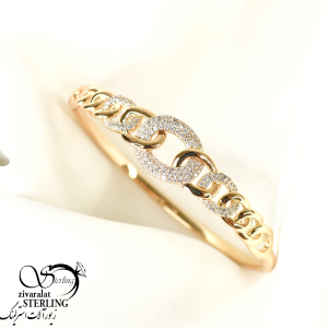 دستبند کارتیه طرح طلا برند ژوپینگ کد 10316