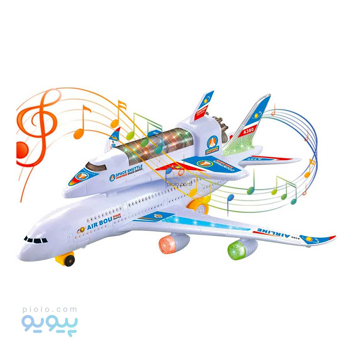 اسباب بازی هواپیمای ایرباس A380 دو طبقه آیتم W258-3