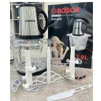 خردکن پیرکس بوش BOSCH با حجم3لیتری 3سرعته 
موتور بزرگ و یاقدرت1200وات
2 کاره شامل 2تاتیغه 4 پره خردکن  و تیغه همزن