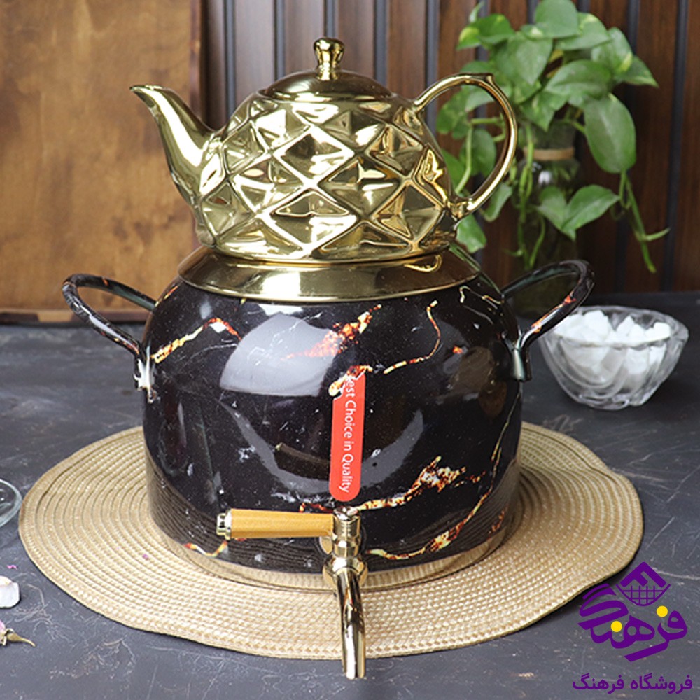 کتري قوري شيردار طرح ماربل MRS 611