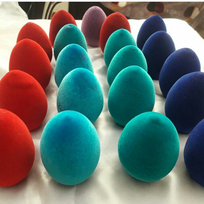 تخم مرغ مخملی به صورت عمده 50تایی و 100تایی