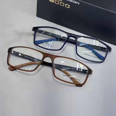 عینک طبی مردانه برند پورشه دیزاین عینک طبی بیس دار tr90