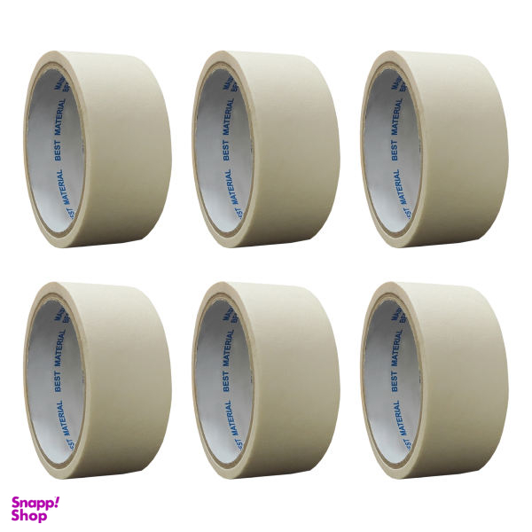 چسب کاغذی کد AB16 عرض 4 سانتی متر بسته 6 عددی