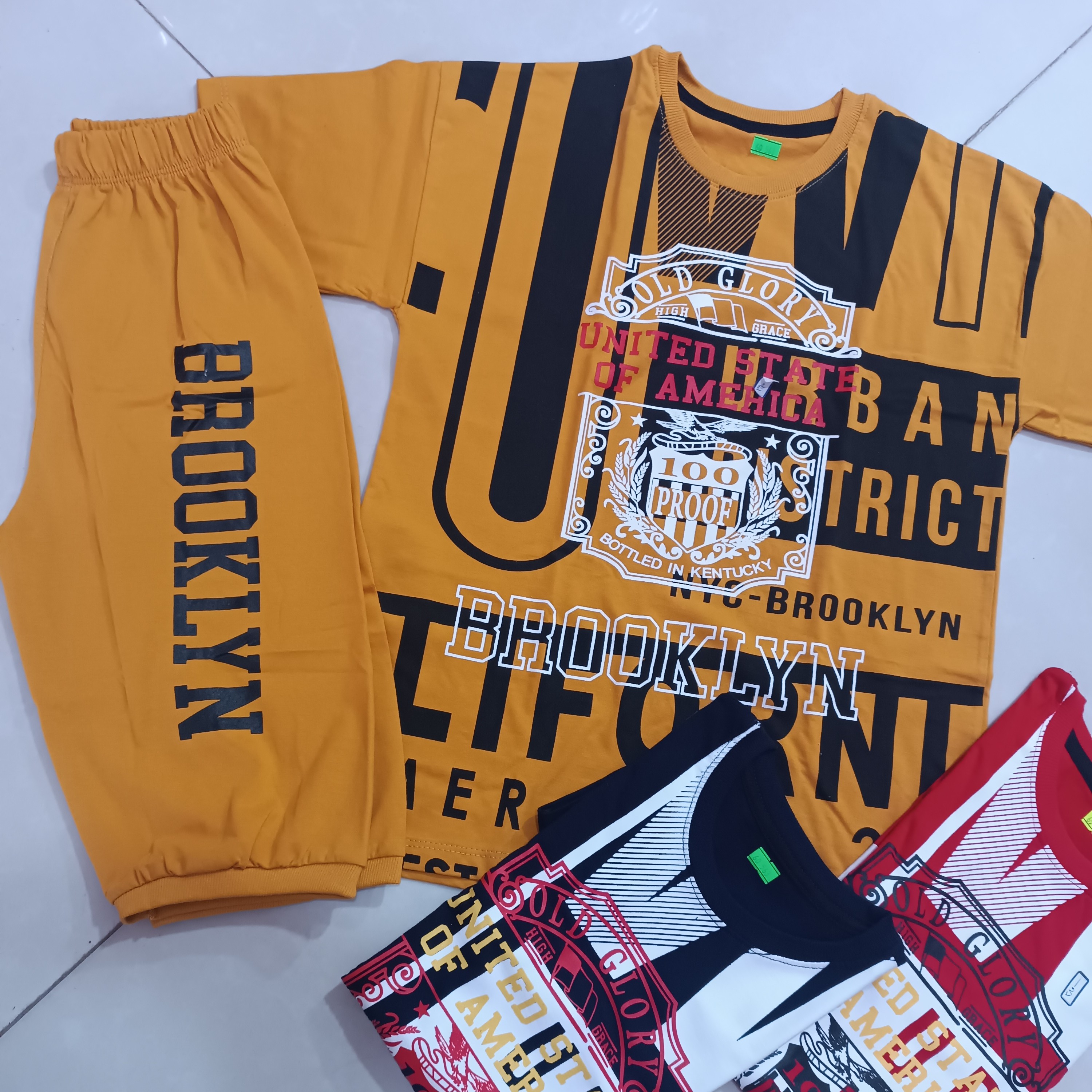 تیشرت شلوارک شیک تابستانی سایز 60و65پسرانه