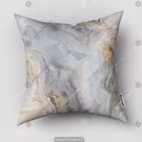 کوسن چاپی طرح سنگ طوسی PK-5444