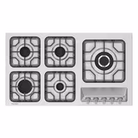 گاز صفحه ای استیل 5 شعله تایسز مدل 2050B