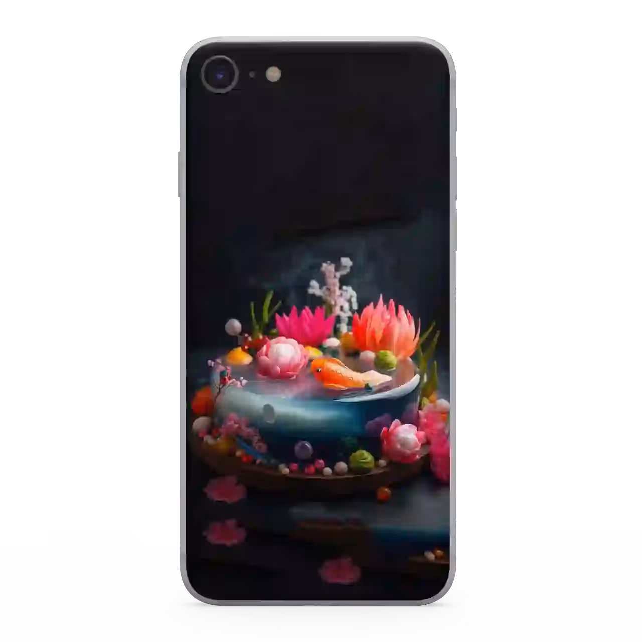قاب گوشی ماهی و گل  مدل R5