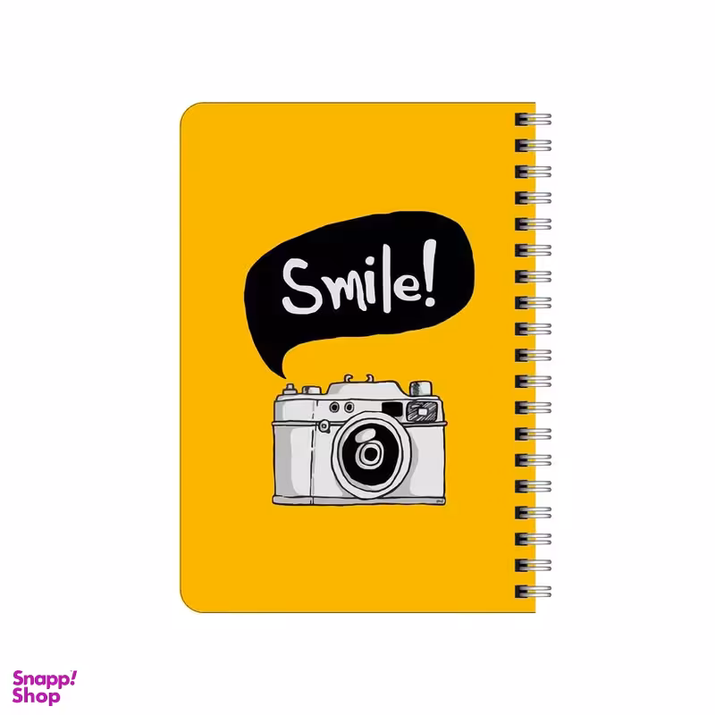 دفترچه یادداشت 80 برگ بامبیلیپ مدل چوبی طرح عکس و لبخند کد 5038815