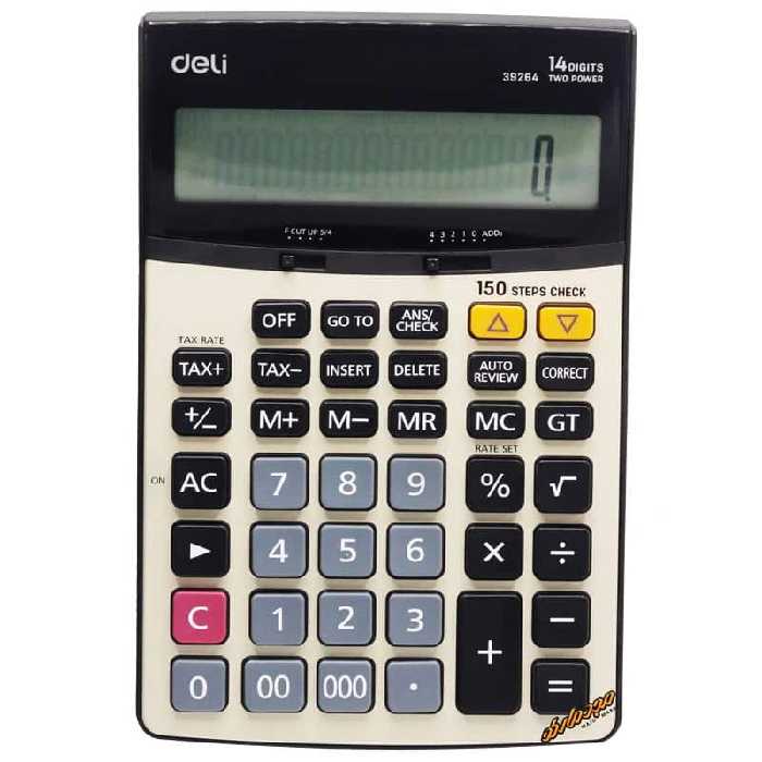 ماشین حساب رومیزی 14 رقم دلی مدل 39264